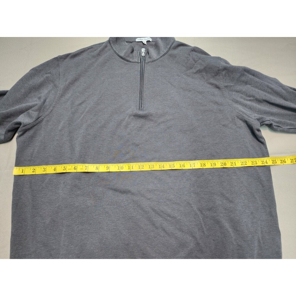 PETER MILLAR Men's 1/4 Zip Pullover Gray Size XXL - Picture 9 of 10